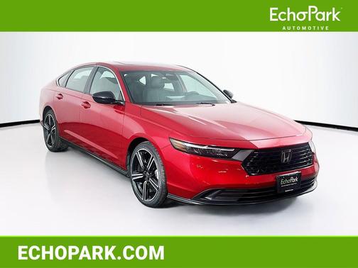 Radiant Red Metallic 2024 Honda Accord Hybrid Sport