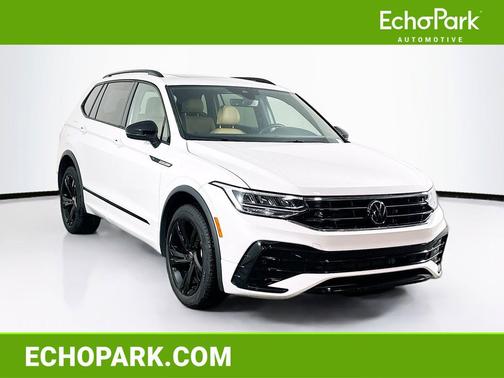 Opal White Pearl 2024 Volkswagen Tiguan 2.0T SE R-Line Black