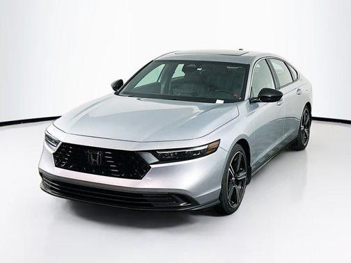 Solar Silver Metallic 2025 Honda Accord Hybrid Sport