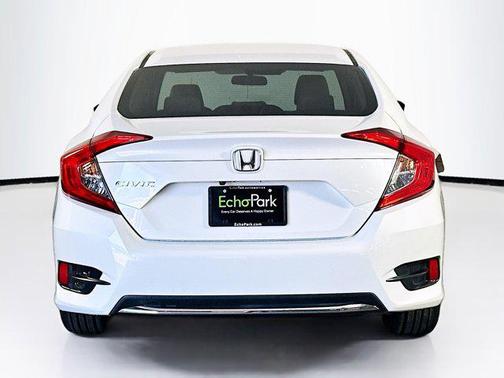 Platinum White Pearl 2020 Honda Civic LX