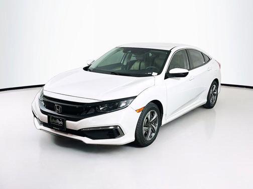 Platinum White Pearl 2020 Honda Civic LX