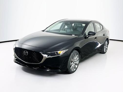 Jet Black Mica 2025 Mazda Mazda3 FWD w/Preferred Package