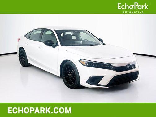 Platinum White Pearl 2023 Honda Civic Sport