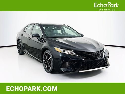 Midnight Black Metallic 2019 Toyota Camry XSE