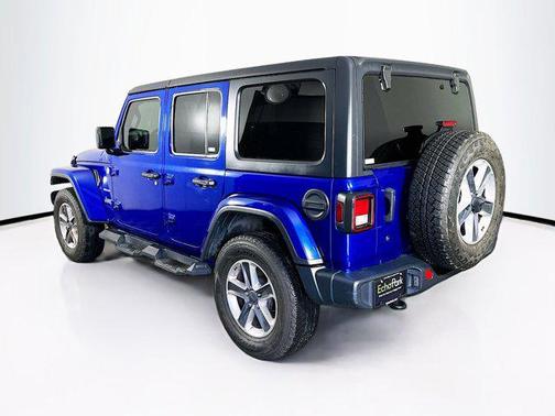 Ocean Blue Metallic Clearcoat 2019 Jeep Wrangler Unlimited Sahara