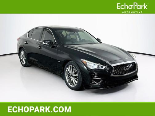 Midnight Black 2019 INFINITI Q50 3.0t LUXE