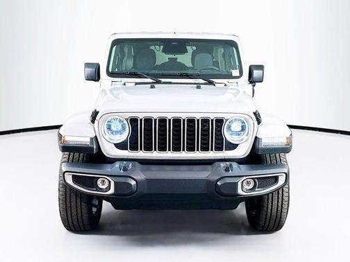 Bright White Clearcoat 2025 Jeep Wrangler 4xe Sahara