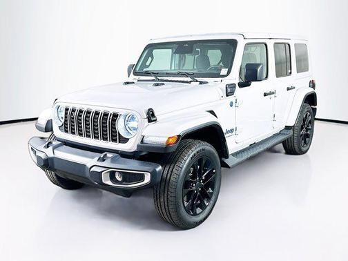 Bright White Clearcoat 2025 Jeep Wrangler 4xe Sahara
