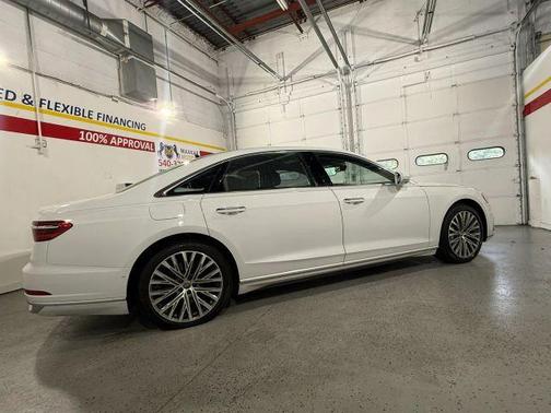 Glacier White Metallic 2019 Audi A8 L 55