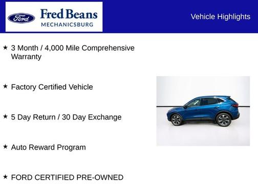 ATLAS BLUE METALLIC 2023 Ford Escape PLATINUM