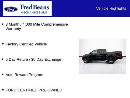 SHADOW BLACK 2019 Ford Ranger LARIAT