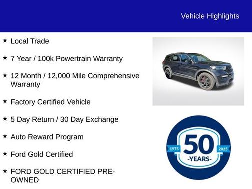 AGATE BLACK METALLIC 2021 Ford Explorer ST
