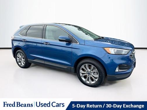 ATLAS BLUE 2022 Ford Edge TITANIUM