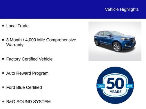 ATLAS BLUE 2022 Ford Edge TITANIUM