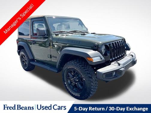 Sarge Green Clearcoat 2022 Jeep Wrangler SPORT
