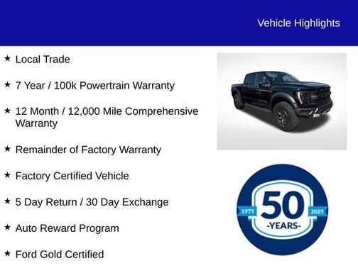 AGATE BLACK METALLIC 2022 Ford F-150 RAPTOR