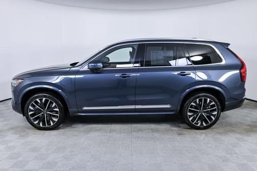Denim Blue Metallic 2026 Volvo XC90 Plug-In Hybrid Ultra, T8 AWD, Electric/Gasoline, Bright, 7 Seats