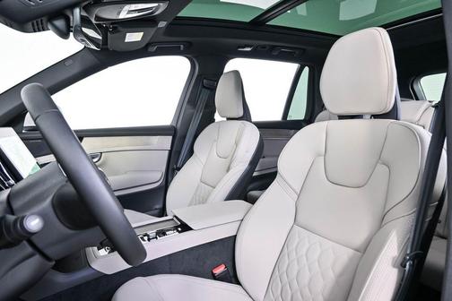 Crystal White Pearl 2026 Volvo XC90 Plug-In Hybrid Plus, T8 AWD, Electric/Gasoline, Bright, 7 Seats