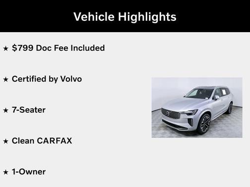 Silver 2025 Volvo XC90 B6 Plus 7-Seater