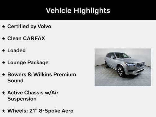 2024 Volvo XC90 Recharge Plug-In Hybrid T8 Ultimate 6-Seater
