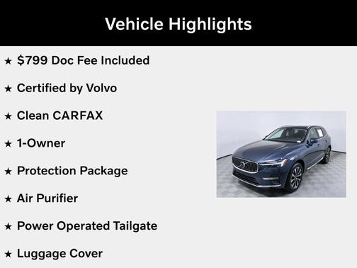 Denim Blue Metallic 2023 Volvo XC60 B5 Plus Bright Theme
