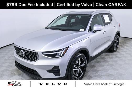 Silver Dawn Metallic 2025 Volvo XC40 B5 Core Bright Theme