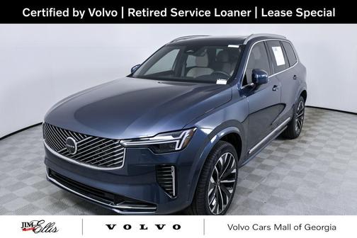 Denim Blue Metallic 2026 Volvo XC90 Plus, B6 AWD Gas (mild hybrid), Gasoline, Bright, 7 Seats