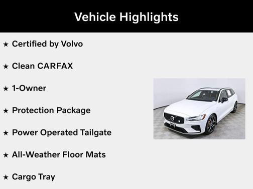 Crystal White Metallic 2024 Volvo V60 Recharge Plug-In Hybrid Polestar