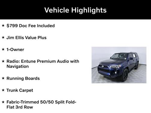 Nautical Blue Metallic 2017 Toyota 4Runner SR5