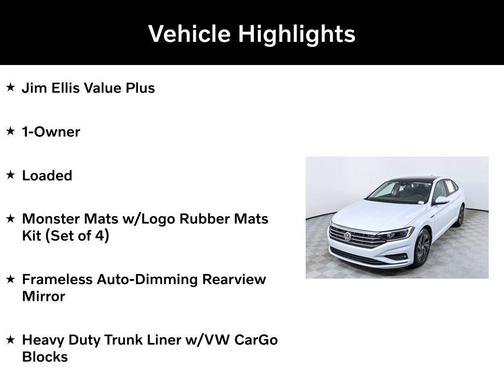 White Silver Metallic 2019 Volkswagen Jetta 1.4T SEL Premium