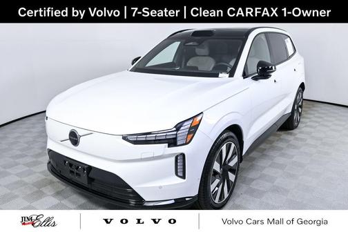 Crystal White Metallic 2025 Volvo EX90 Ultra, Twin Motor Performance, Fully electric, 7 Seats