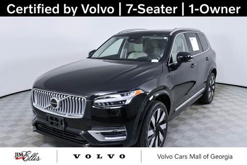 Onyx Black Metallic 2023 Volvo XC90 Recharge Plug-In Hybrid T8 Ultimate Bright Theme 7-Seater