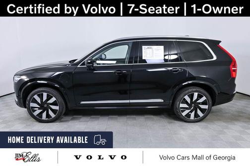 Onyx Black Metallic 2023 Volvo XC90 Recharge Plug-In Hybrid T8 Ultimate Bright Theme 7-Seater