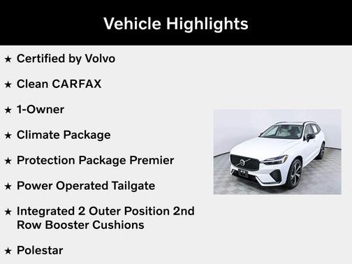 Crystal White Metallic 2023 Volvo XC60 B5 Ultimate Dark Theme