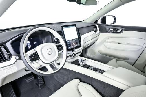 Crystal White Metallic 2026 Volvo XC60 Plug-In Hybrid Ultra, T8 AWD Electric/Gasoline, Dark