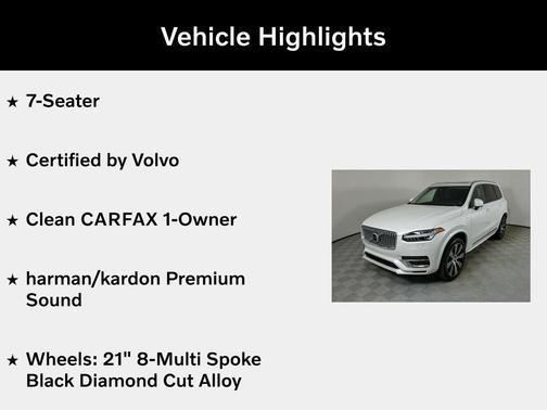 2024 Volvo XC90 Recharge Plug-In Hybrid T8 Plus Bright Theme 7-Seater