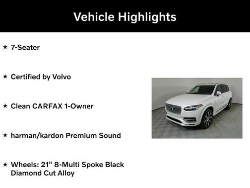 2024 Volvo XC90 Recharge Plug-In Hybrid T8 Plus Bright Theme 7-Seater