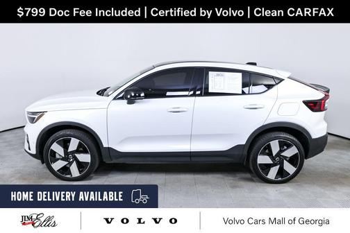 Crystal White Metallic 2023 Volvo C40 Recharge Pure Electric Twin Ultimate