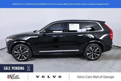 Onyx Black Metallic 2024 Volvo XC90 B6 Plus Bright Theme 7-Seater