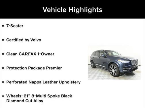 2025 Volvo XC90 Plug-In Hybrid T8 Ultra 7-Seater