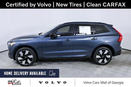 Denim Blue Metallic 2024 Volvo XC60 Recharge Plug-In Hybrid T8 Plus Dark Theme
