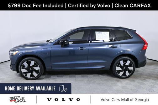 Denim Blue Metallic 2024 Volvo XC60 Recharge Plug-In Hybrid T8 Plus Dark Theme