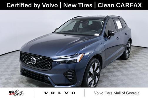 Denim Blue Metallic 2024 Volvo XC60 Recharge Plug-In Hybrid T8 Plus Dark Theme