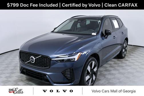 Denim Blue Metallic 2024 Volvo XC60 Recharge Plug-In Hybrid T8 Plus Dark Theme