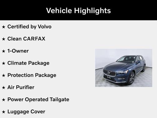 Denim Blue Metallic 2023 Volvo XC60 B5 Plus Bright Theme
