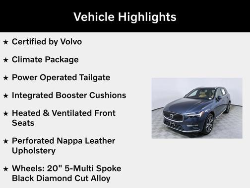 Denim Blue Metallic 2022 Volvo XC60 B5 Inscription