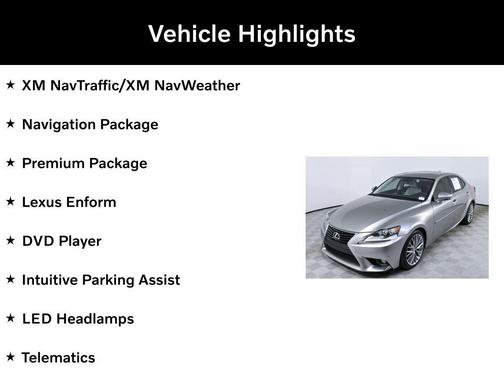 2014 Lexus IS 250 Base