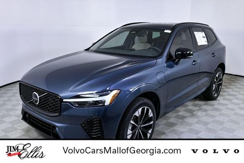 Denim Blue Metallic 2026 Volvo XC60 Plug-In Hybrid Plus, T8 AWD Electric/Gasoline, Dark