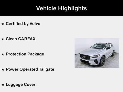 Silver 2024 Volvo XC60 B5 Plus Dark Theme