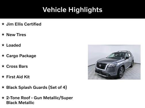 Gun Metallic 2024 Nissan Pathfinder Platinum FWD